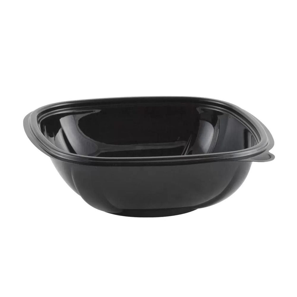 Crystal Classics RPET Black 7 inch Square Bowl