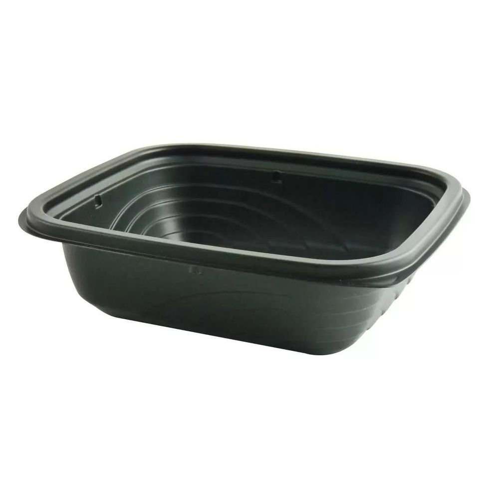 MicroRaves Black Polypropylene Container