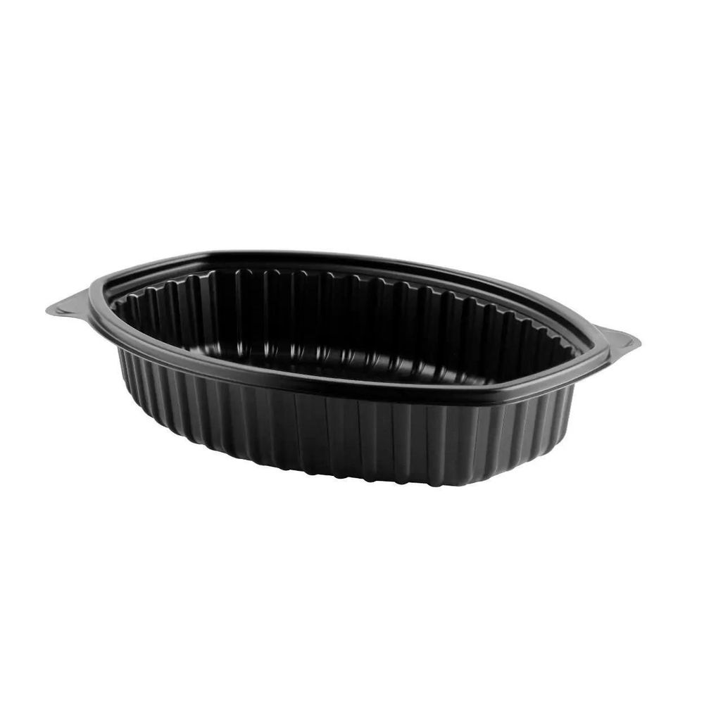 MicroRaves Polypropylene Black Oval Casserole