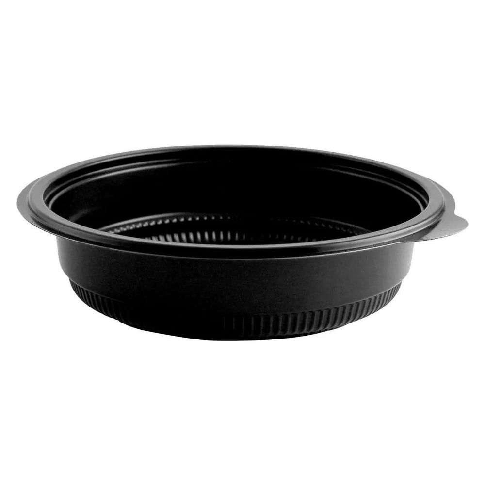 Incredi-Bowls Polypropylene Round Microwaveable Black Bowl