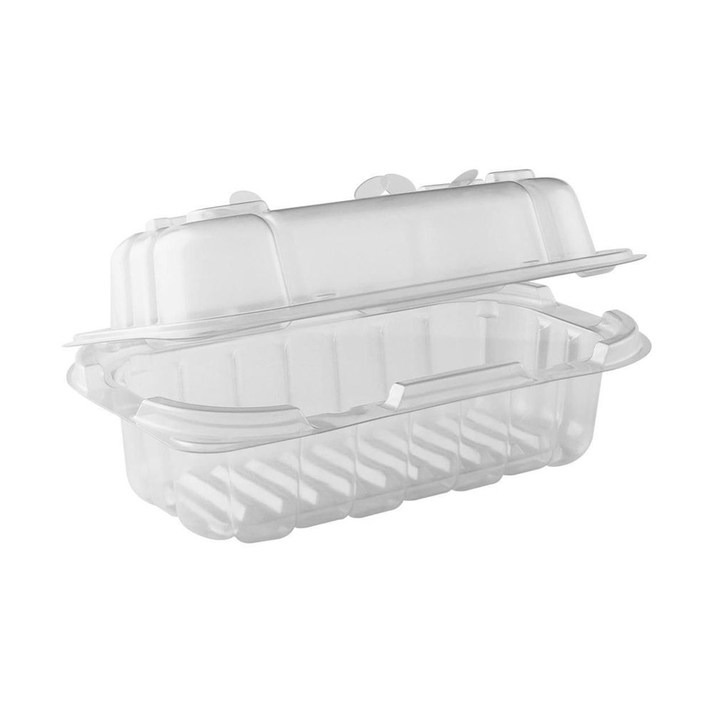 Polypropylene Clear Base and Lid Hinged Container