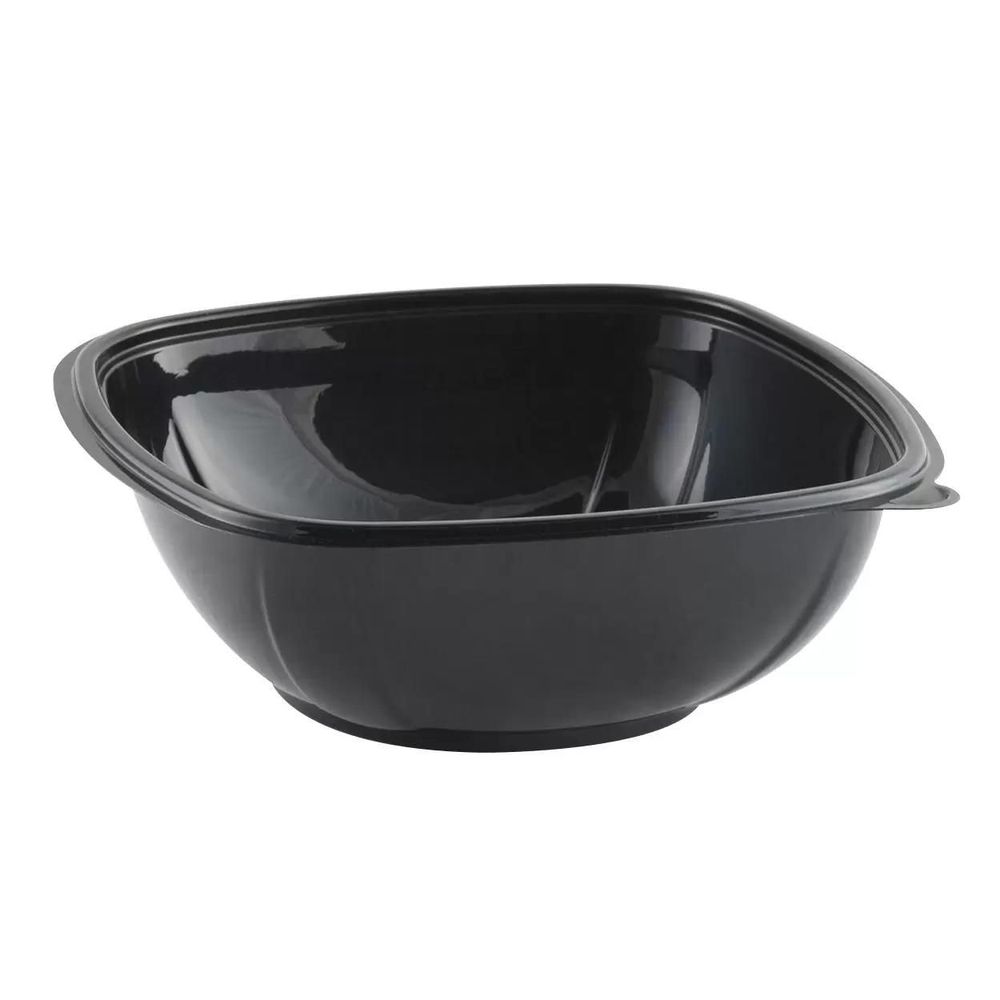 Crystal Classics RPET Black 8 inch Square Bowl 48 Ounce