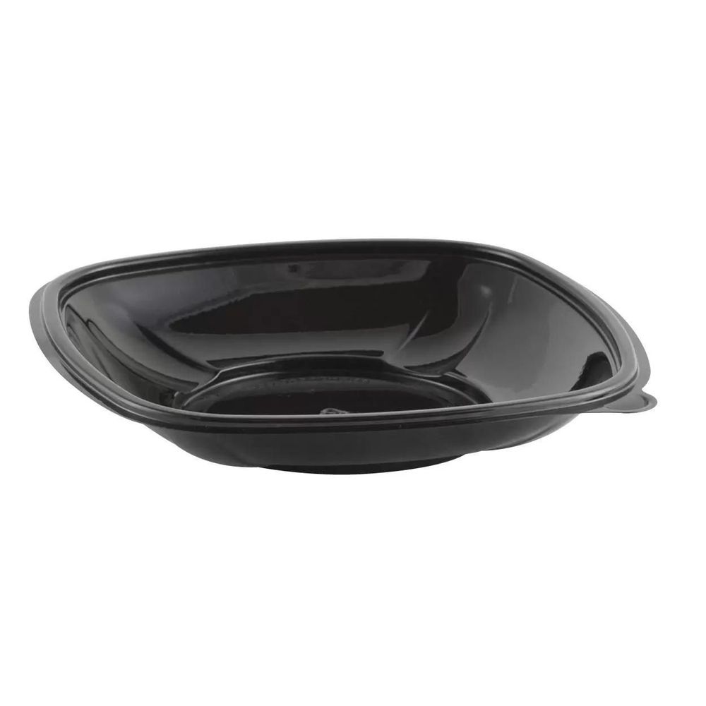 Crystal Classics RPET Black 8 inch Square Bowl