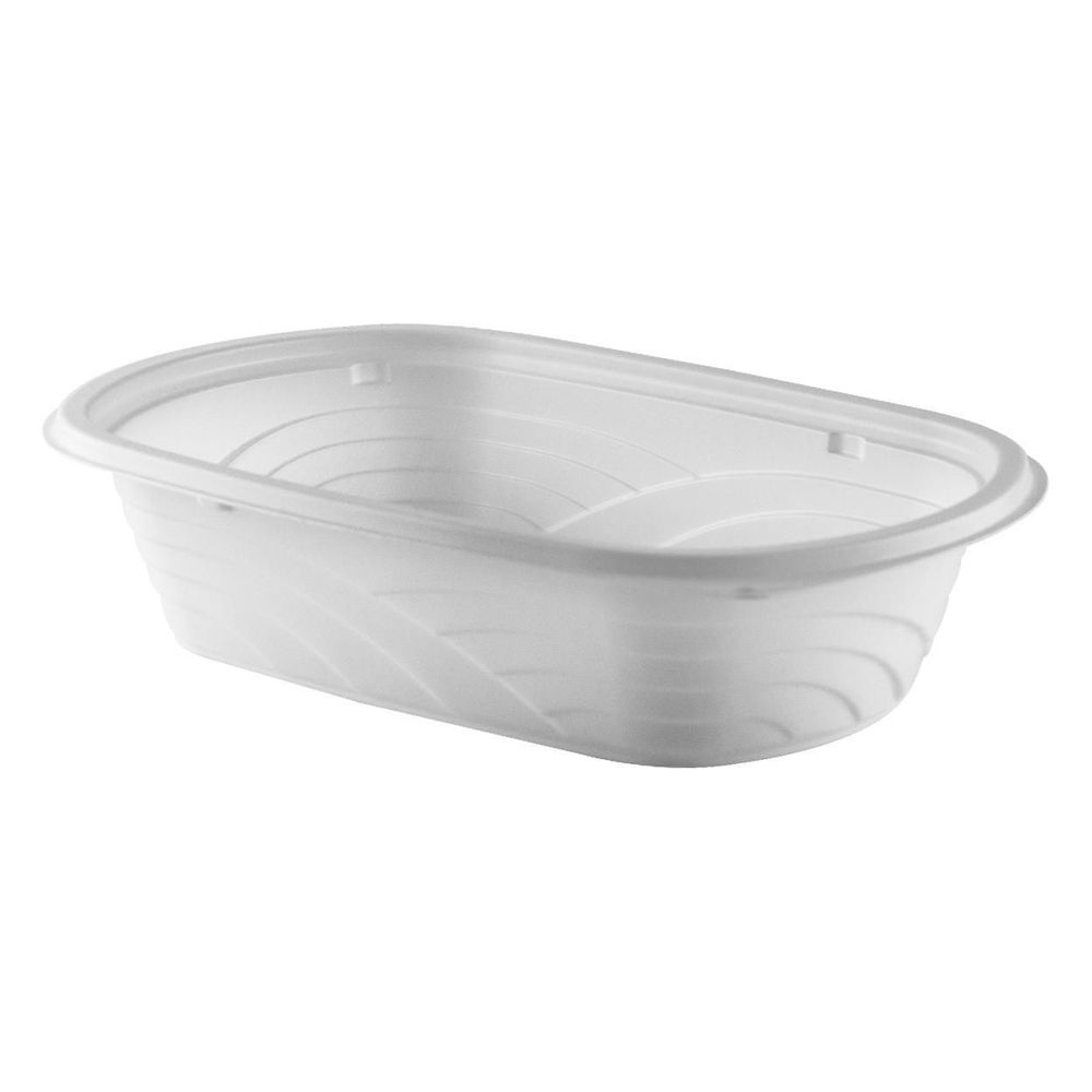 MicroRaves Polypropylene One Compartment Natural Container