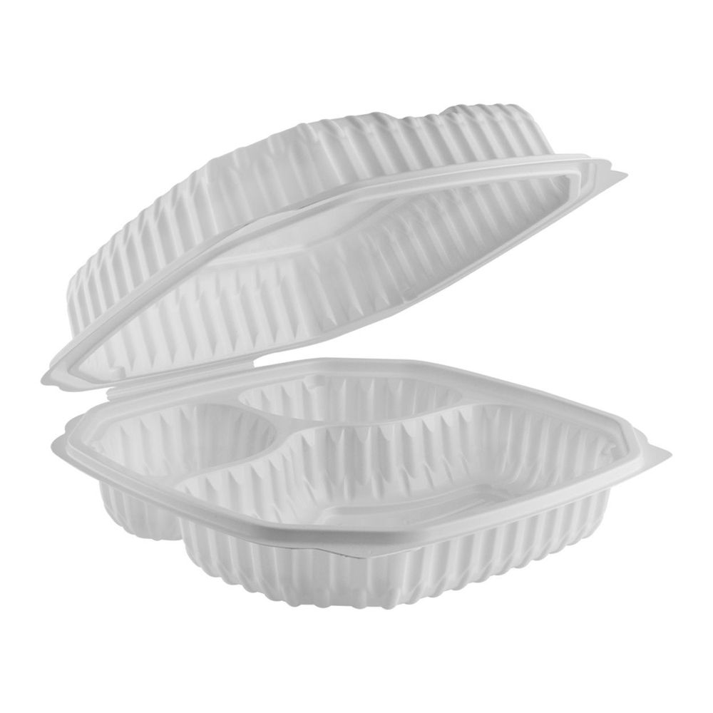 Nature's Best Natural MFPP Three Compartment Hinged Container