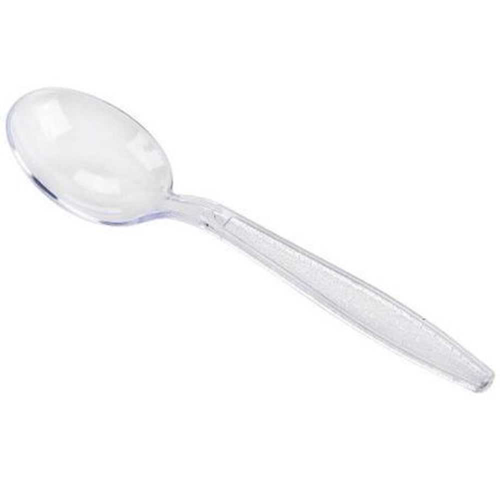 Wna King Packaging Clear Polystyrene Contemporary Heavy Weight Spoon -- 1000 Per Case