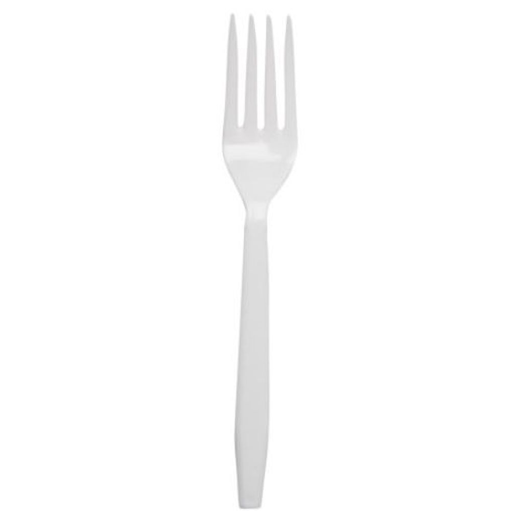 Wna King Packaging White Polypropylene Heavy Weight Fork -- 1000 Per Case