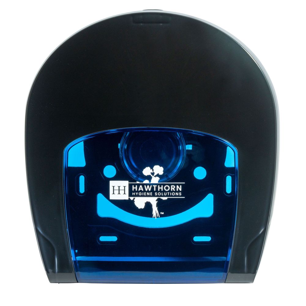 Hawthorn Black Polycarbonate Single Jrt Tissue Dispenser, 10.83 X 5.70 X 10.06 Inch