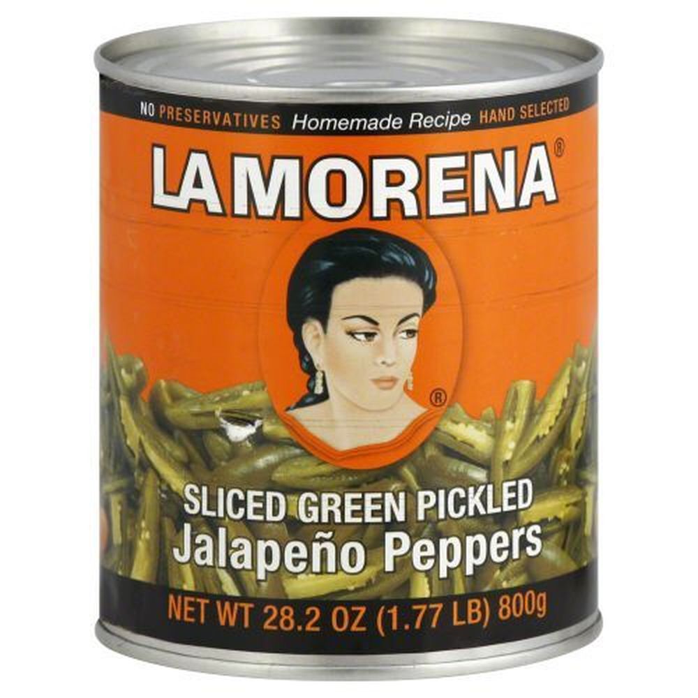 Sliced Green Pickled Jalapeno Peppers