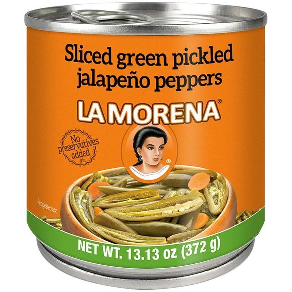 La Morena Sliced Green Pickled Jalapeno Peppers, 13.13 Ounce -- 12 Per Case