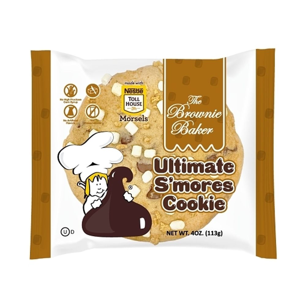 The Brownie Baker Galleta De S'mores, 4 Onzas -- 12 Por Caja