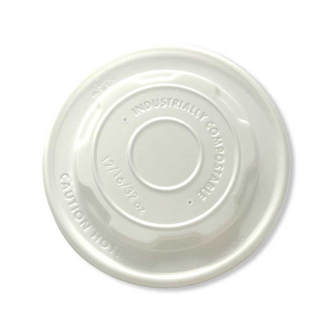 Responsible Products 12-32 Ounce Compostable Paper Food Container Lid Only -- 1000 Per Case