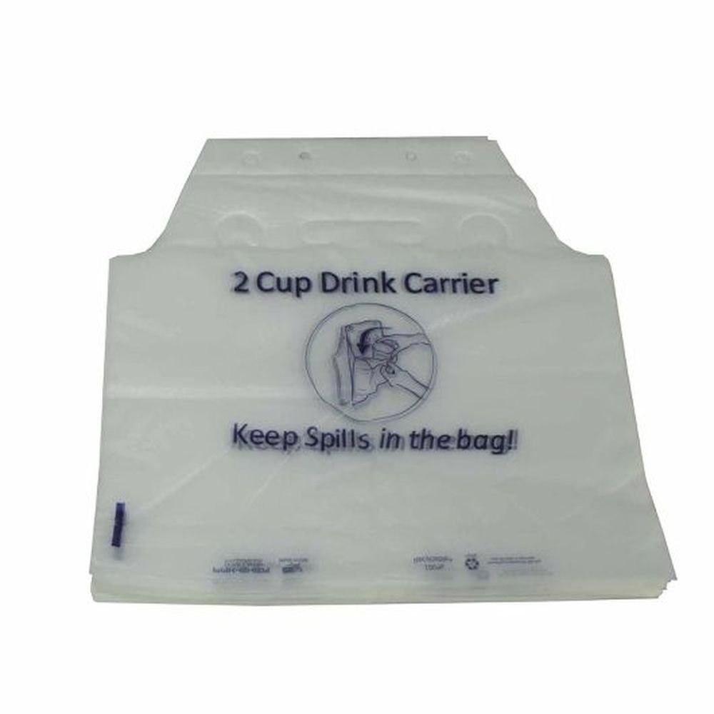 Pak-sher Drink Carrier Bag, 12.5 X 11.5 X 2.25 Inch -- 1000 Per Case