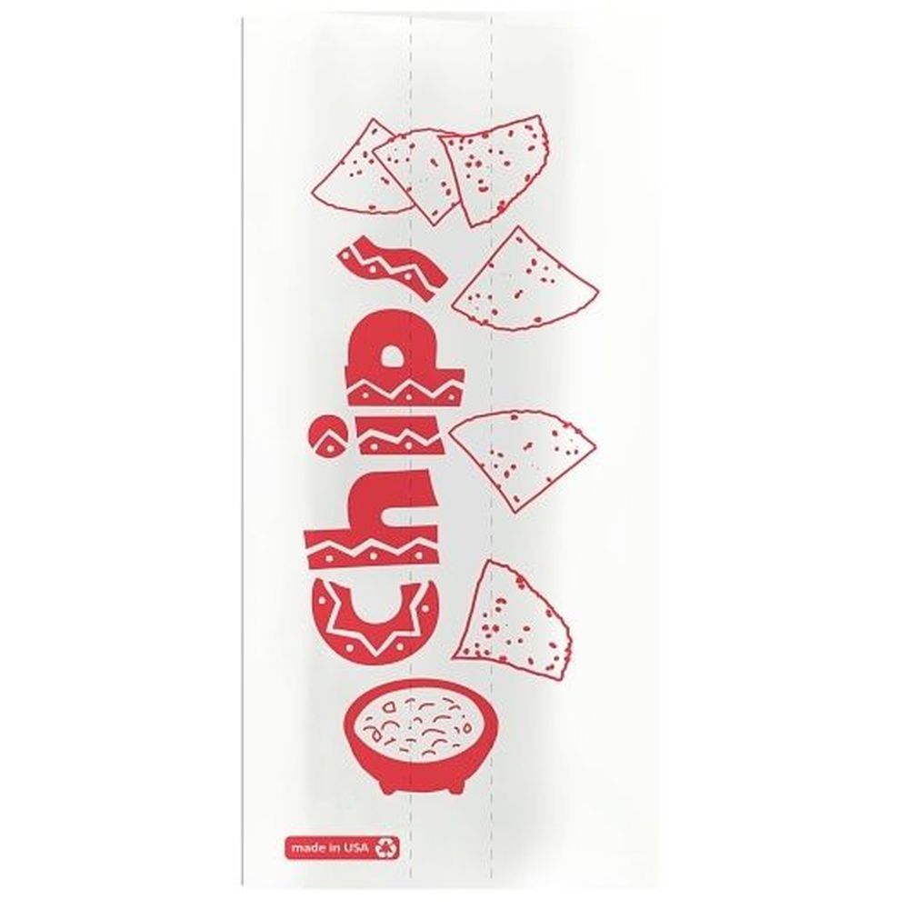 Revolution Consumer Solutions 6 X 5 X 17 Inch Clear Plastic Printed Chip Bag, 500 Count