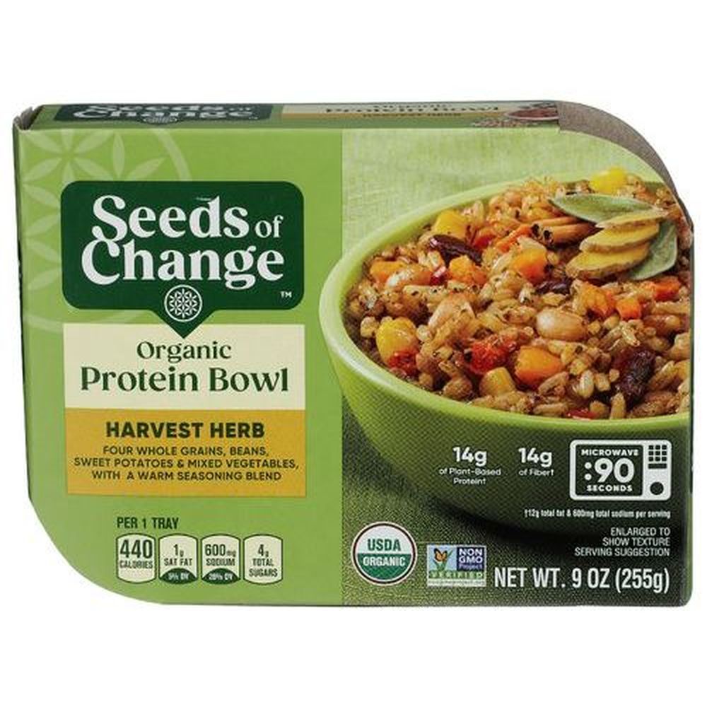 Seeds Of Change Organic Harvest Herb Protein Bowl, 9 Ounce -- 6 Per Case