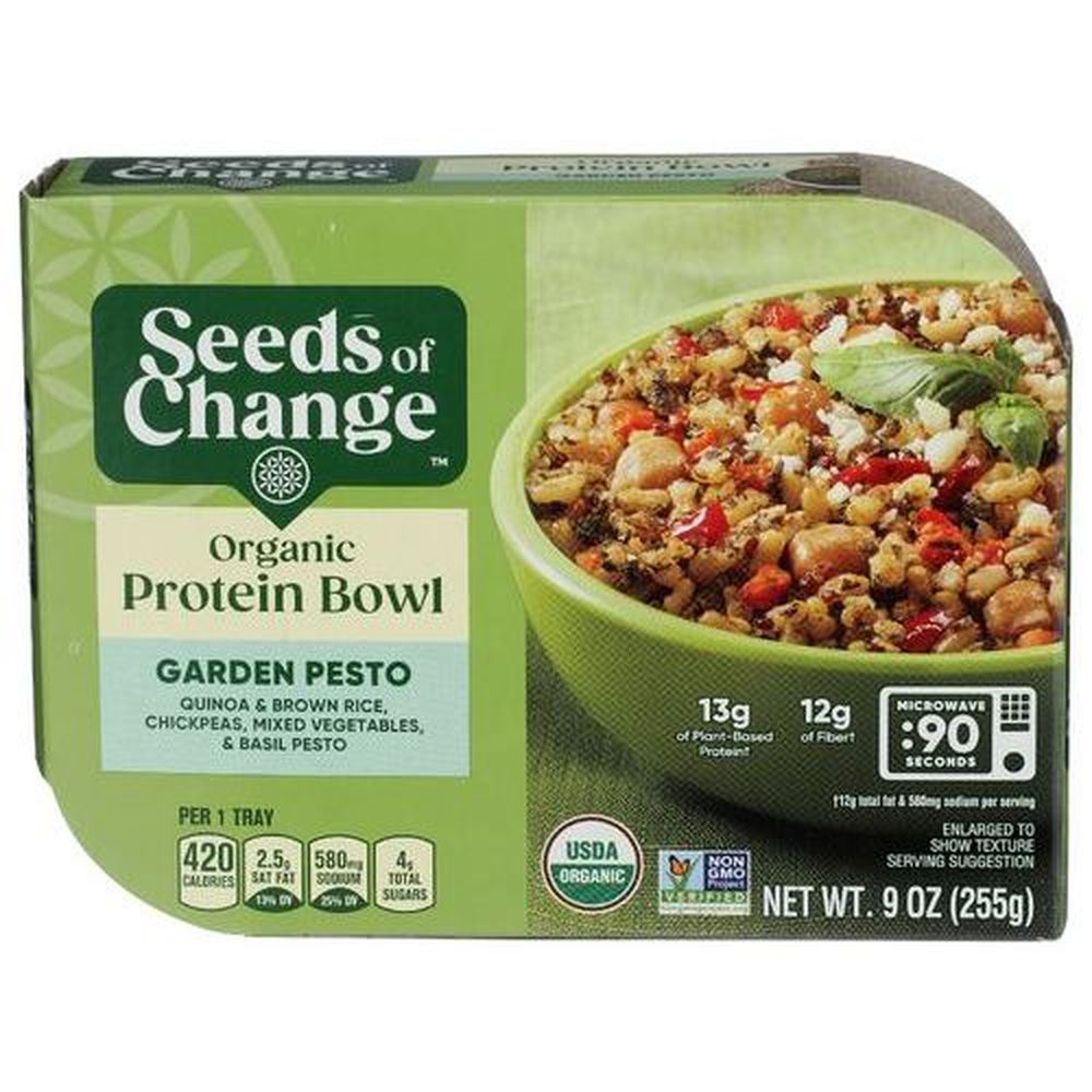 Seeds Of Change Organic Garden Pesto Protein Bowl, 9 Ounce -- 6 Per Case