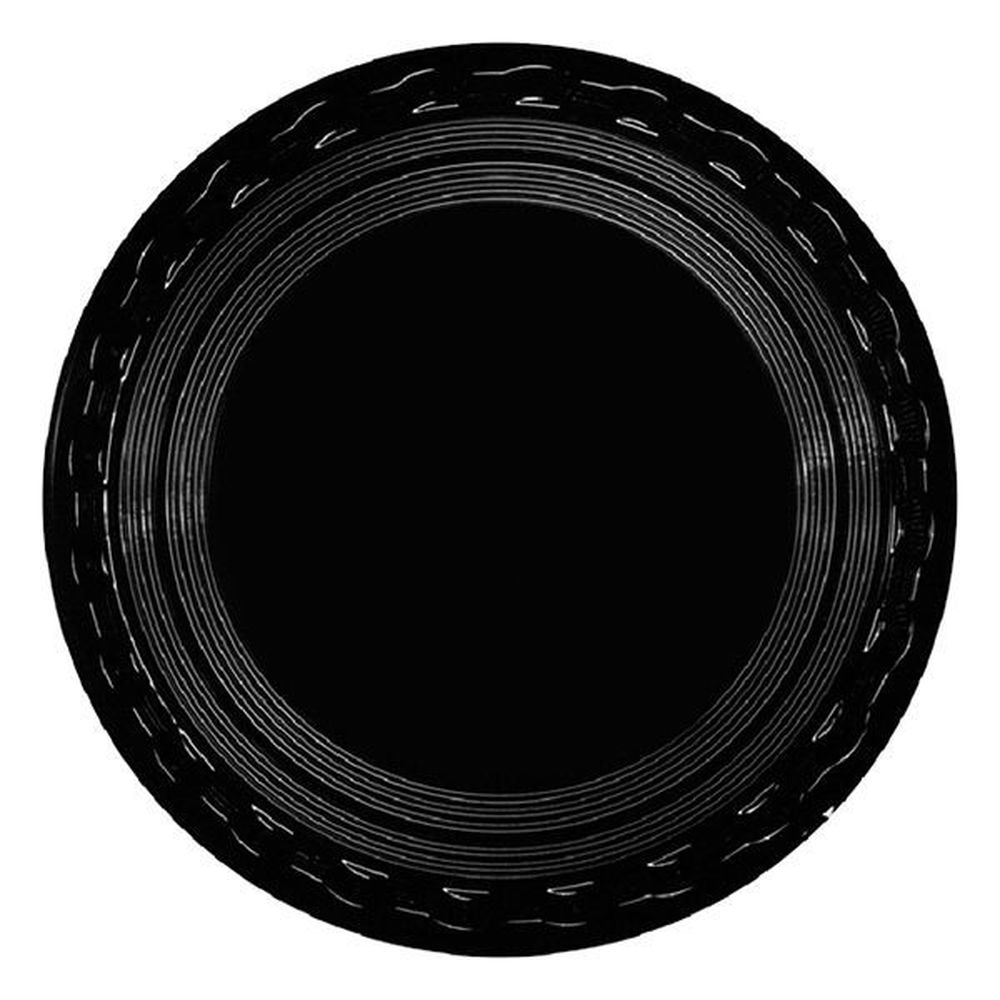 Black Round Serving Tray
