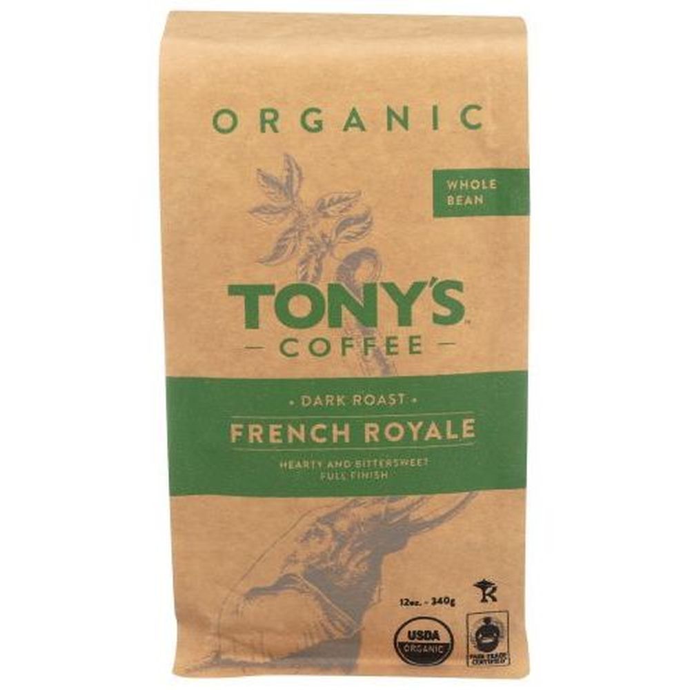 Tonys French Royale Whole Bean Coffee, 12 Ounce -- 6 Per Case