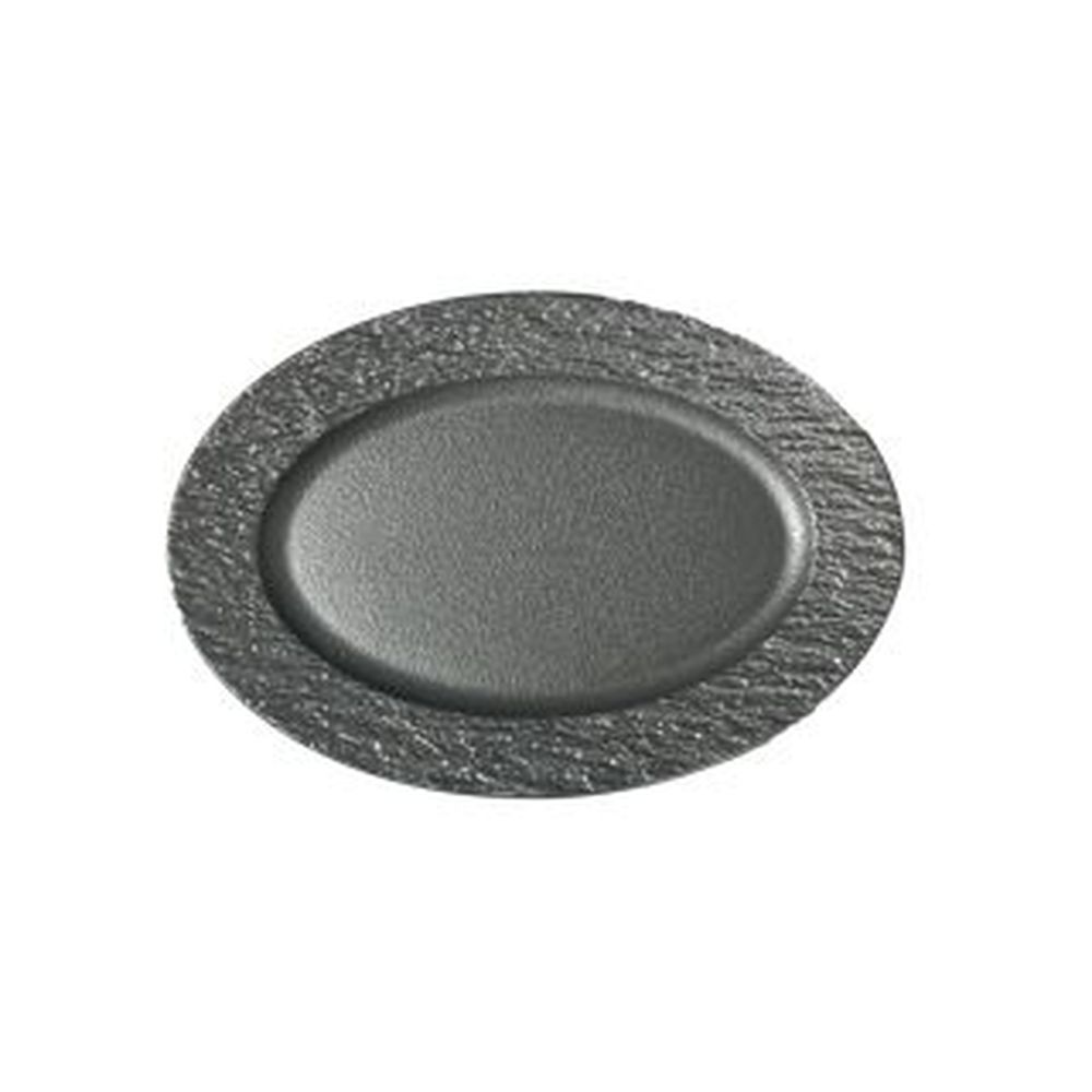 Orbit Black Porcelain 11.5 X 8 Inch Oval Platter, 12 Count