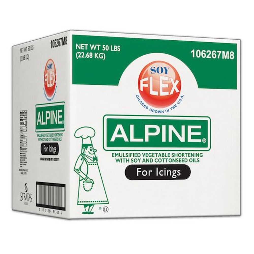 Alpine Soy Flex Icing Shortening, 50 Pound