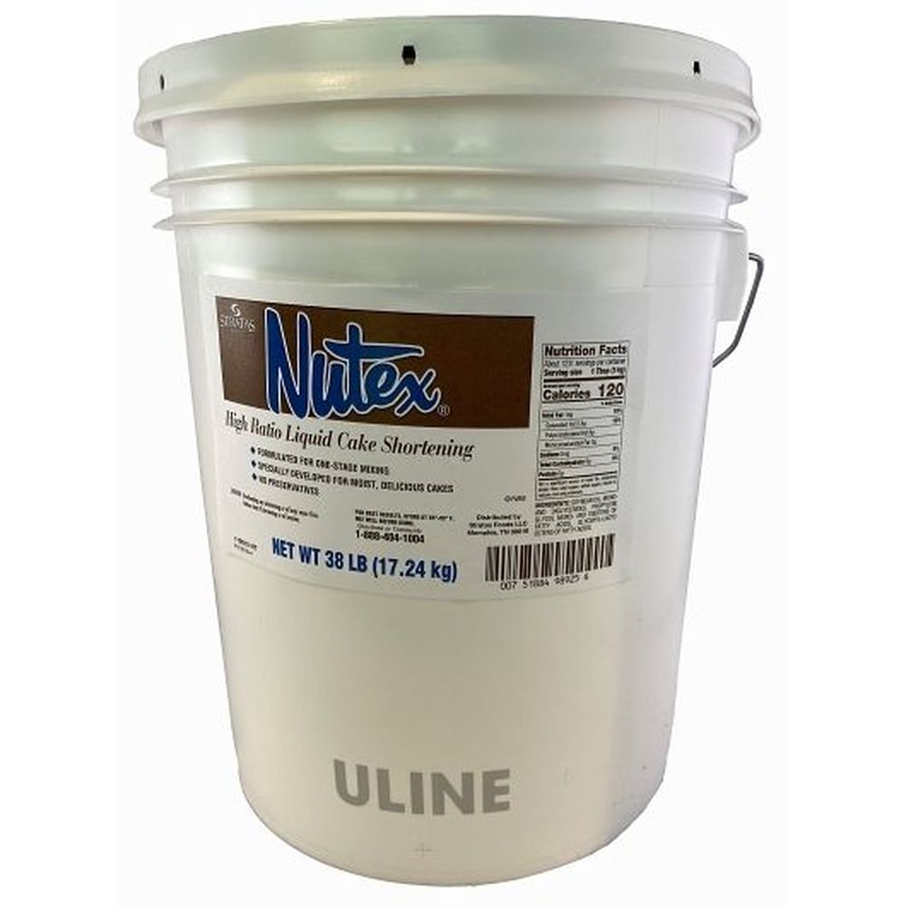 Nutex Hi-ratio Liquid Cake Shortening, 38 Pound