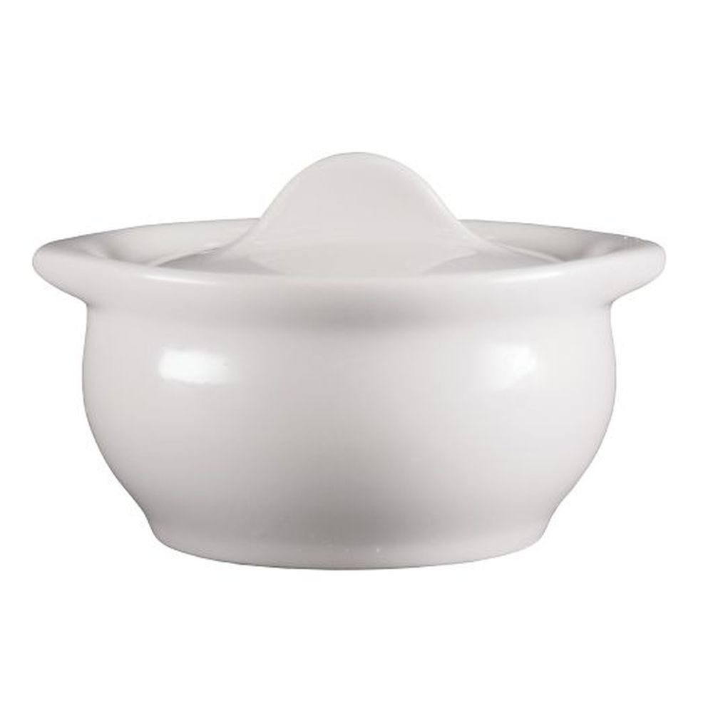 Hall China White 12 Ounce Onion Soup Crock, 12 Count