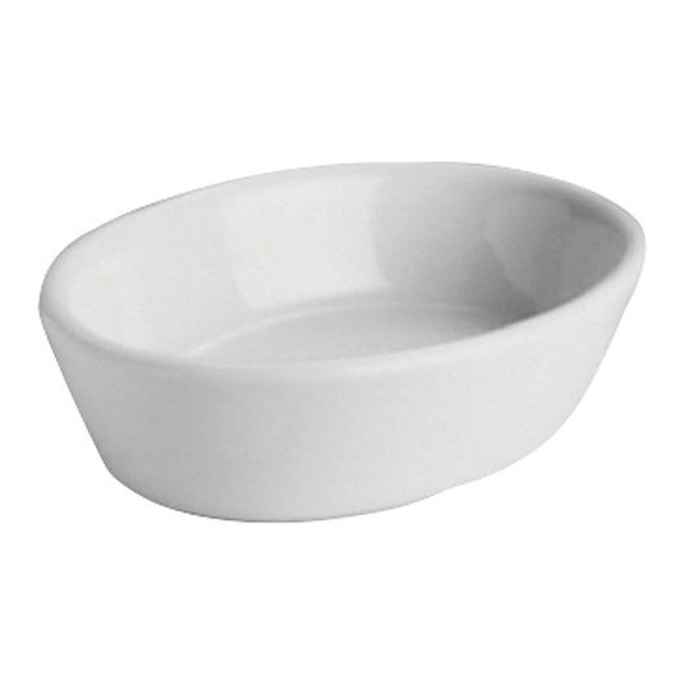 Hall China Bright White 6 Ounce Oval Baker, 24 Count