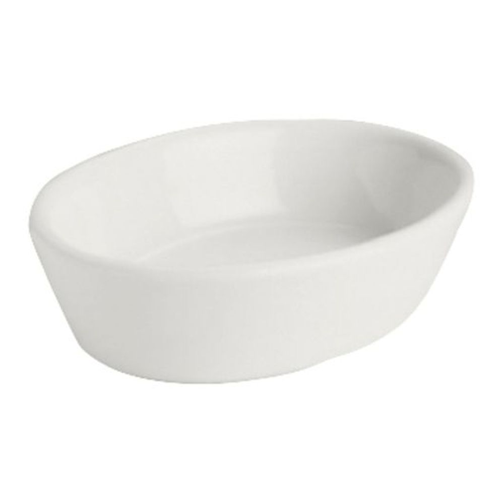 Hall China White 6 Ounce Oval Baker, 24 Count