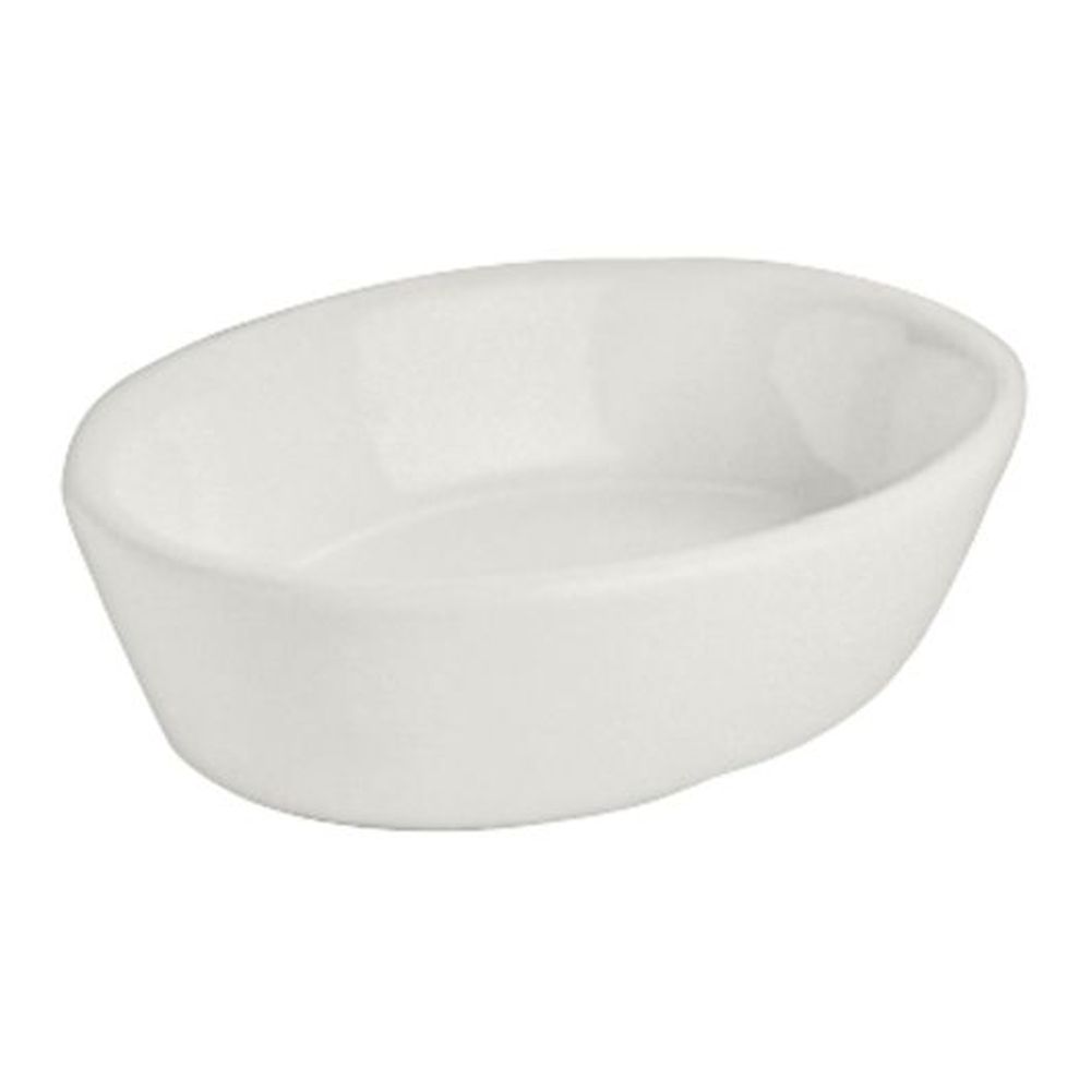Hall China Bright White 8 Ounce Oval Baker, 24 Count