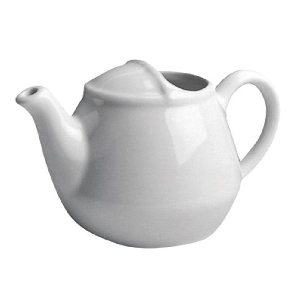 Hall China White 16 Ounce London Teapot, 12 Count
