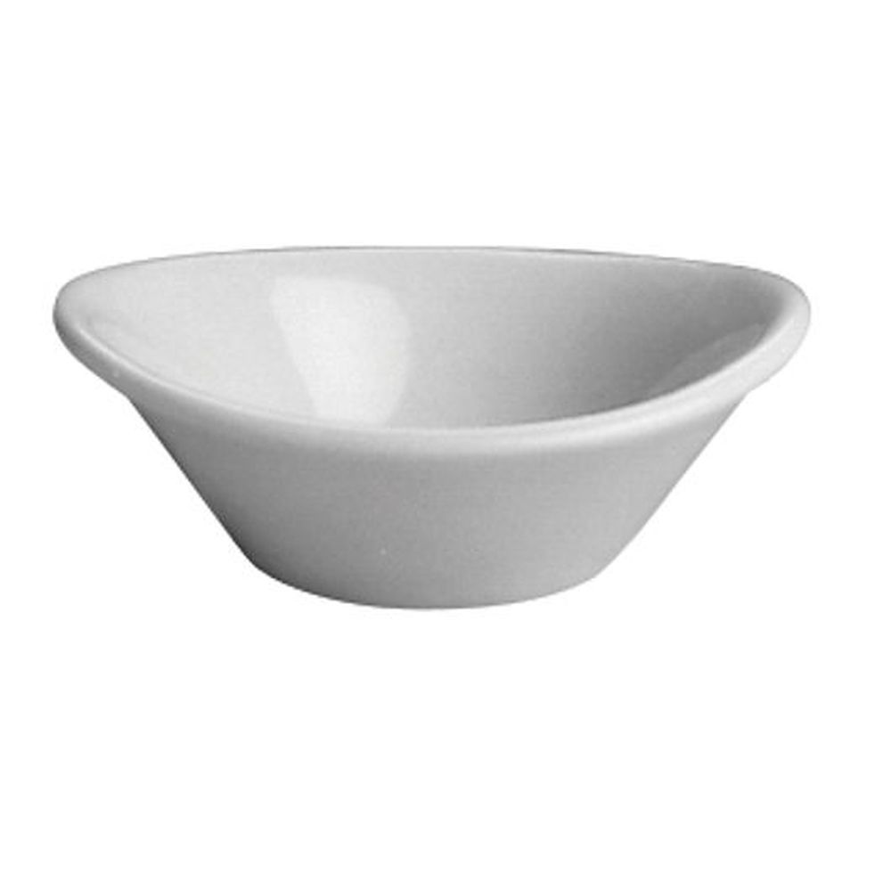 Bright White 1.5 Ounce Oval Jelly Butter Dish, 72 count