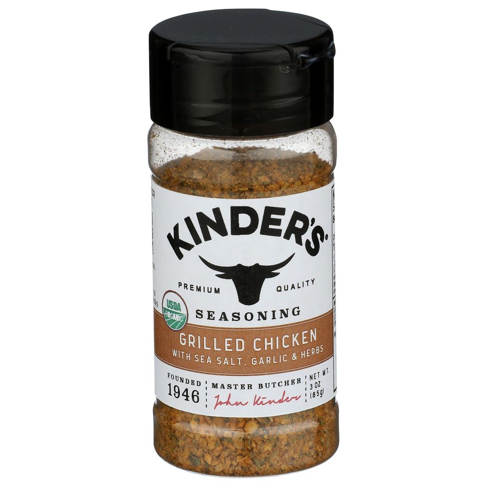 Organic Grilled Chicken Seasoning with Sea Salt Garlic and Herbs
