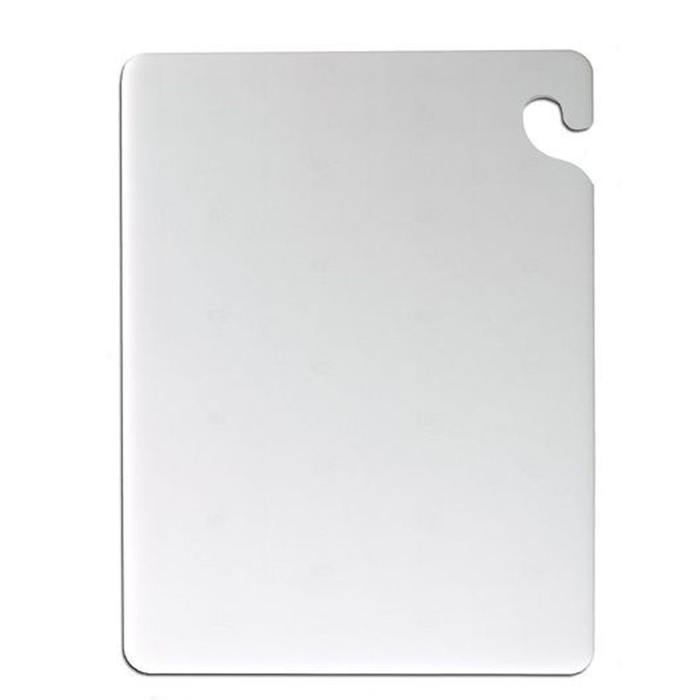 San Jamar Cut-n-carry White Cutting Board, 15 X 20 X 0.5 Inch