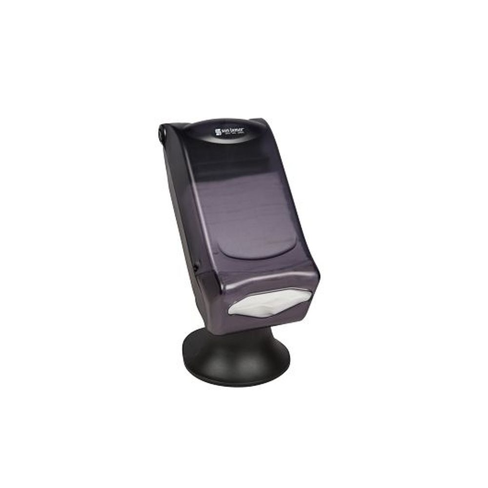 San Jamar Black Pearl Control Face Full Fold Napkin Dispenser With Stand