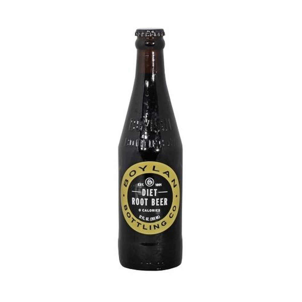 Boylan Bottling Diet Root Beer Soda, 12 Fluid Ounce -- 24 Per Case