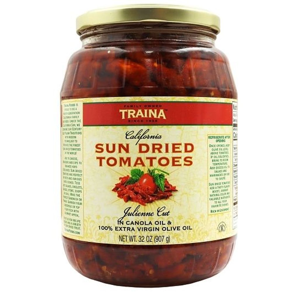 Traina Sun Dried Tomatoes In Oil, 32 Ounce -- 6 Per Case