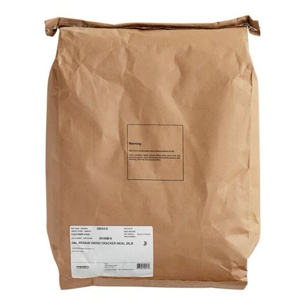 G&l Medium Grind Breaded Cracker Meal, 25 Pound