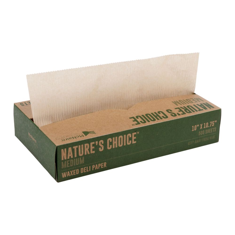 Nature's Choice Kraft Medium Interfolded Waxed Deli Paper