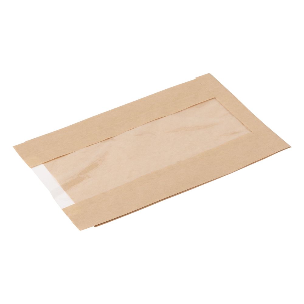 Natural Kraft Grease Resistant Window Pastry Bag