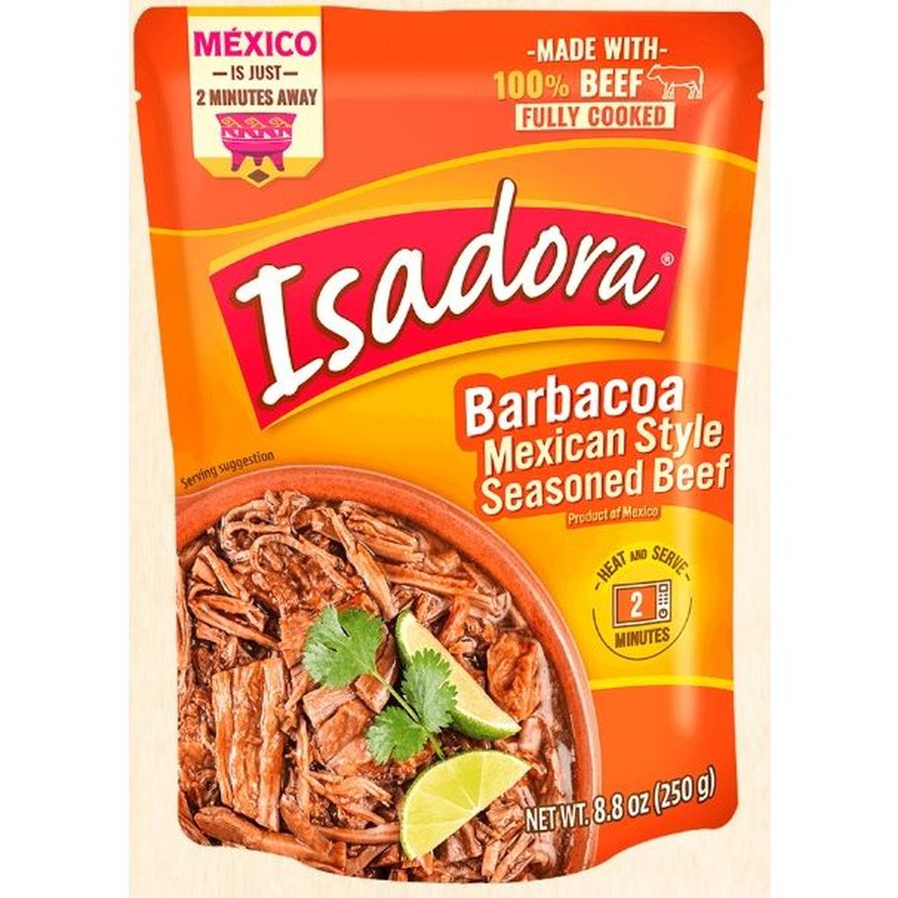 Isadora Barbacoa Mexican Style Seasoned Beef, 8.8 Ounce -- 8 Per Case