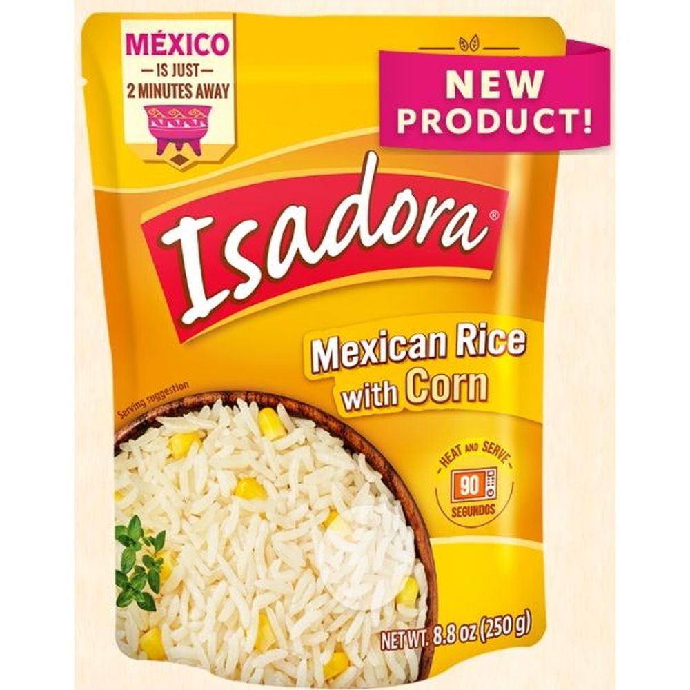 Isadora Mexican White Rice With Corn, 8.8 Ounce -- 8 Per Case