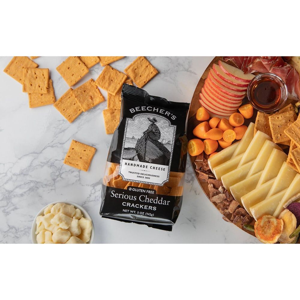 Beechers Serious Cheddar Crackers, 5 Ounce -- 12 Per Case
