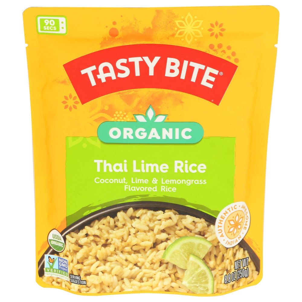 Tasty Bite Organic Thai Lime Rice, 8.8 Ounce -- 6 Per Case