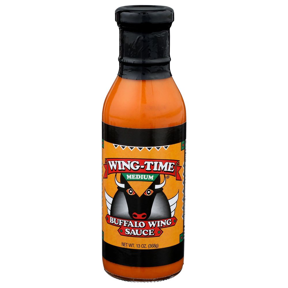 Wing Time Medium Buffalo Wing Sauce, 13 Ounce -- 6 Per Case