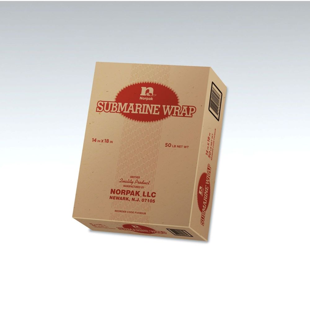 Norpak 14 X 18 Inch Sub Dry Wax Paper, 50 Pound -- 2040 Per Case