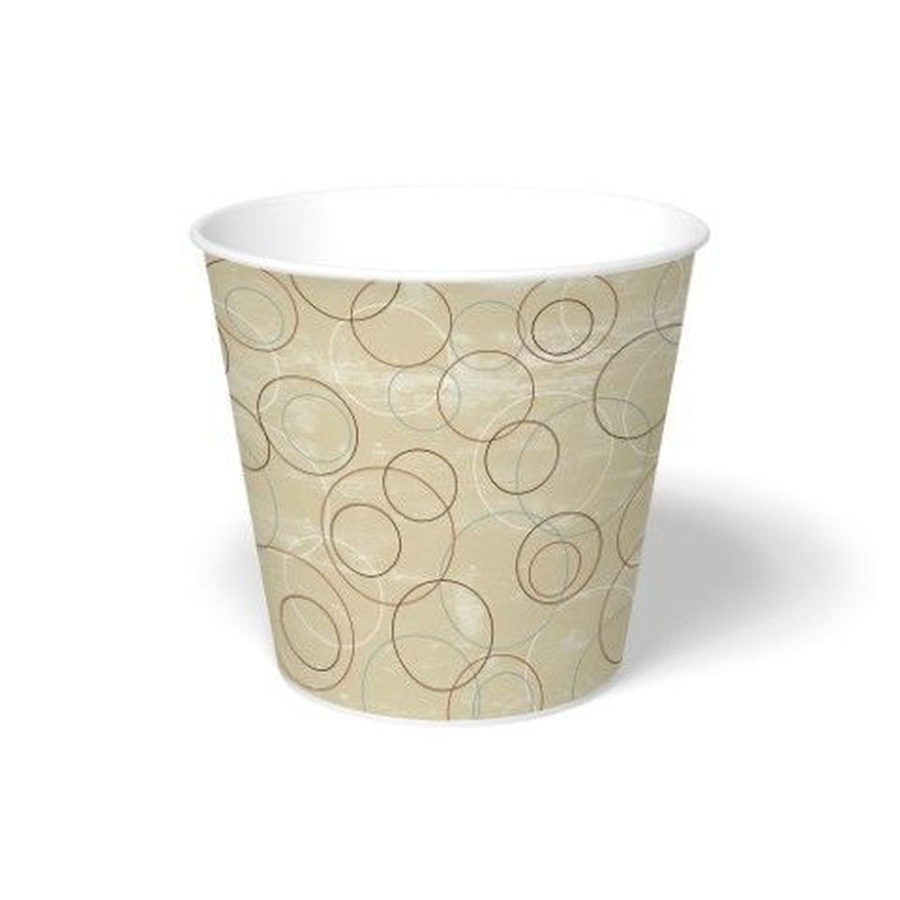 Graphic Packaging Champagne Print Paper Food Bucket, 170 Ounce Capacity -- 100 Per Case