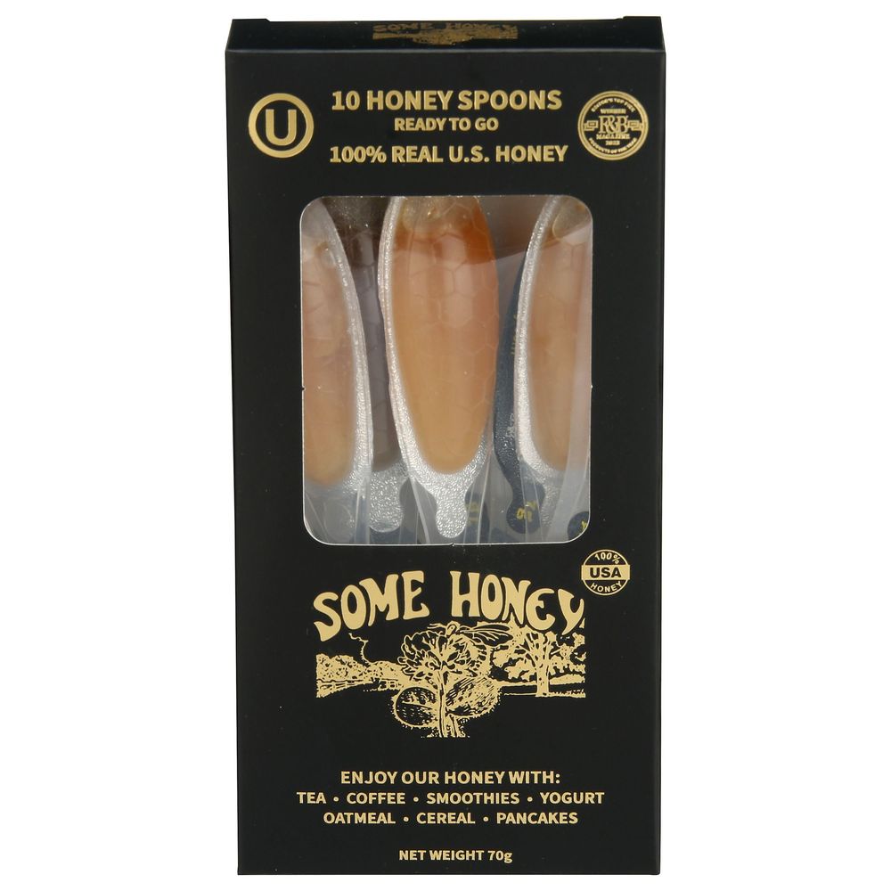 Some Honey Raw And Unfiltered Honey Spoon, 2.5 Ounce -- 6 Per Case