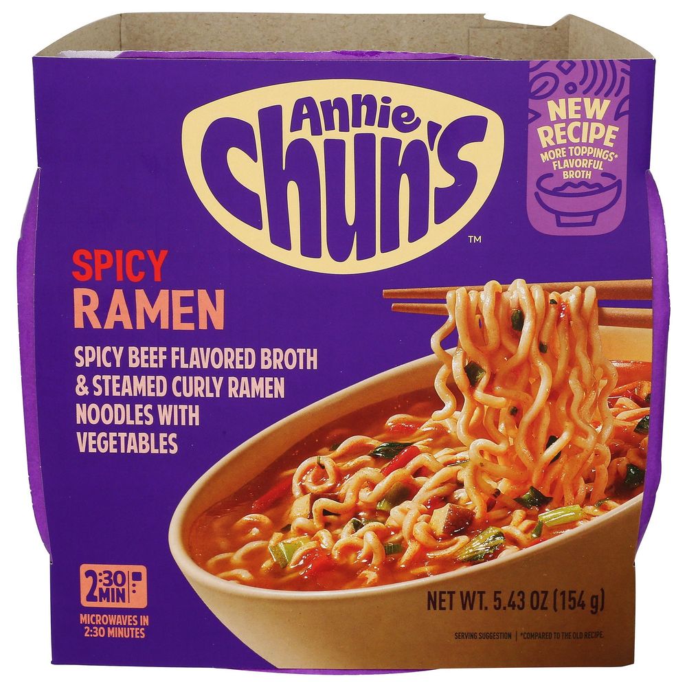 Annie Chun's Spicy Ramen Soup Bowl, 5.43 Ounce -- 6 Per Case