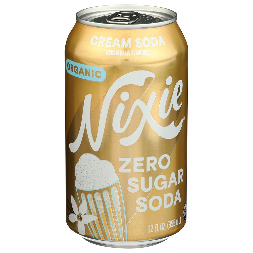 Nixie Organic Zero Sugar Cream Soda, 12 Fluid Ounce -- 12 Per Case
