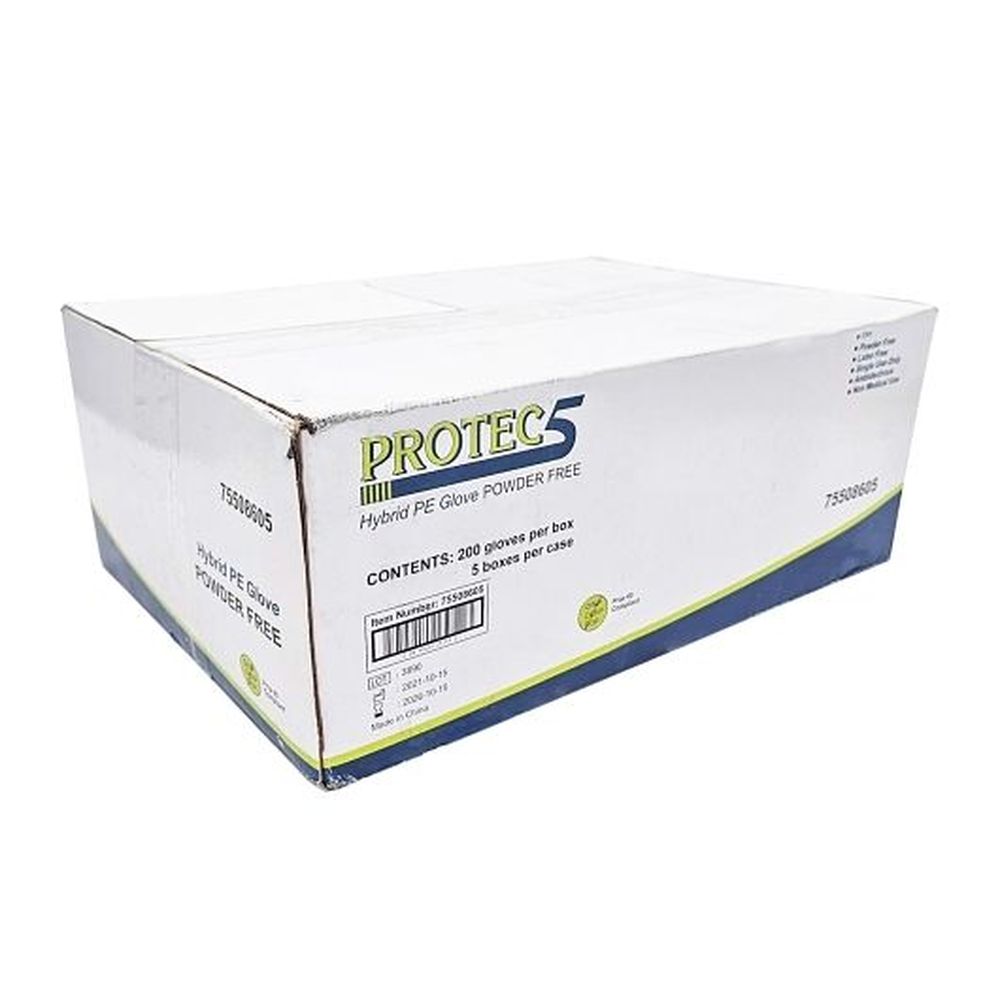 Amercareroyal Medium Hybrid Powder Free Gloves, 1000 Count